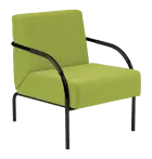 SPA 1 černý lak, látka BONDAI BN17 (7032) - látka zelinkavá